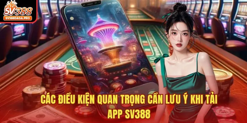 Các điều kiện quan trọng cần lưu ý khi tải app SV388